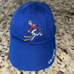 Life is Good Jake Ski Royal Blue Baseball Hat Cap Adult Adjustable Hat.‎ 3529